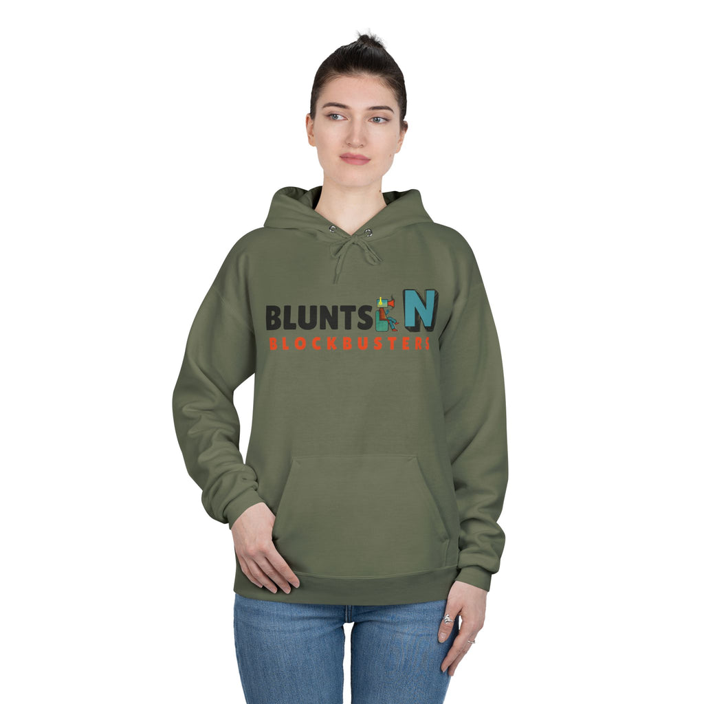Blunts N' Blockbusters Logo Hoodie — Retro Movie Night Pullover