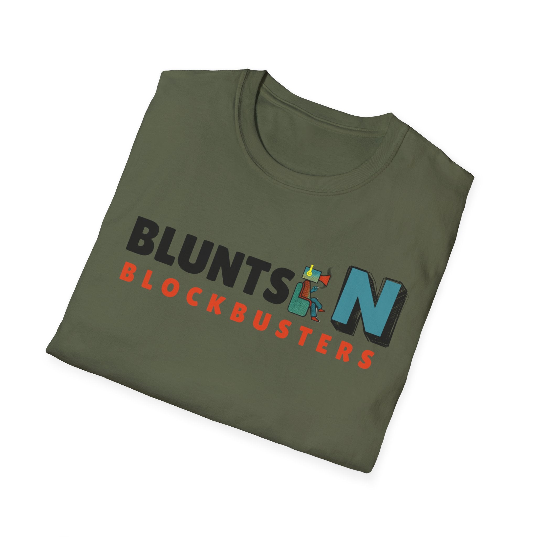 T-Shirt — "Blunts & Blockbusters" Graphic Tee