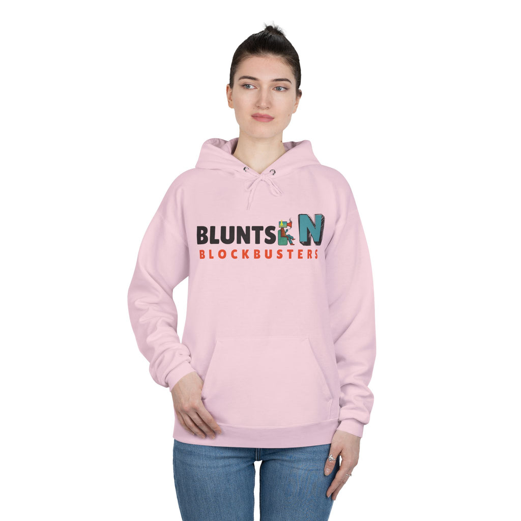 Blunts N' Blockbusters Logo Hoodie — Retro Movie Night Pullover