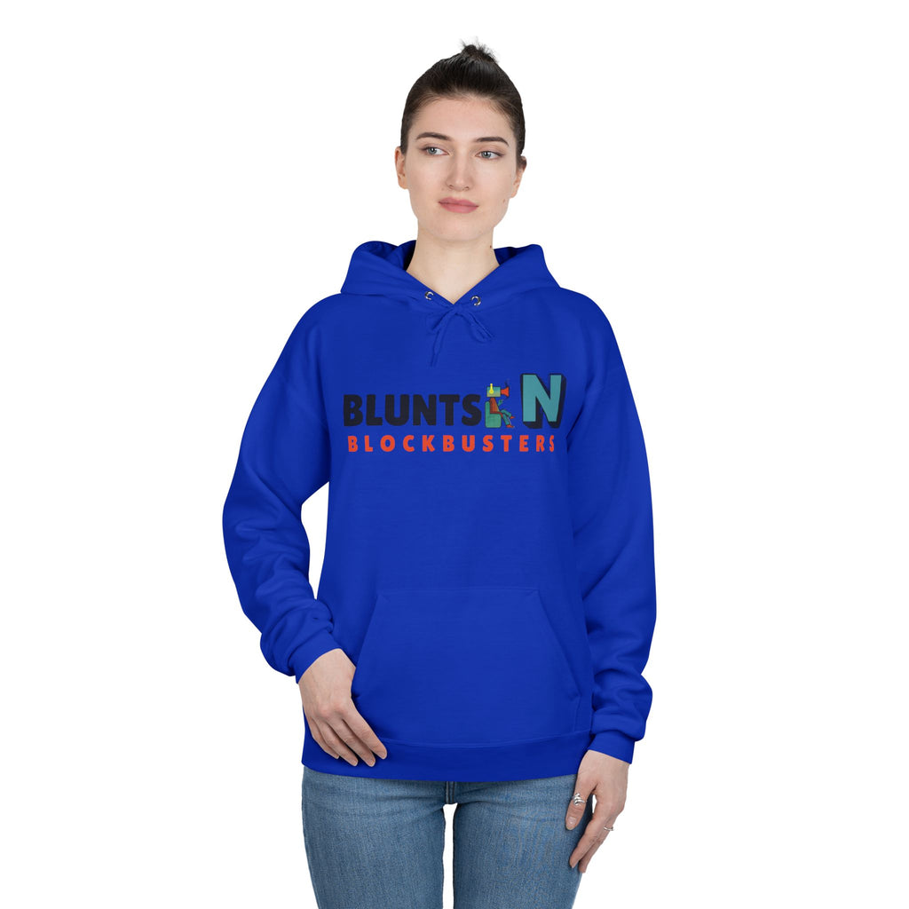 Blunts N' Blockbusters Logo Hoodie — Retro Movie Night Pullover