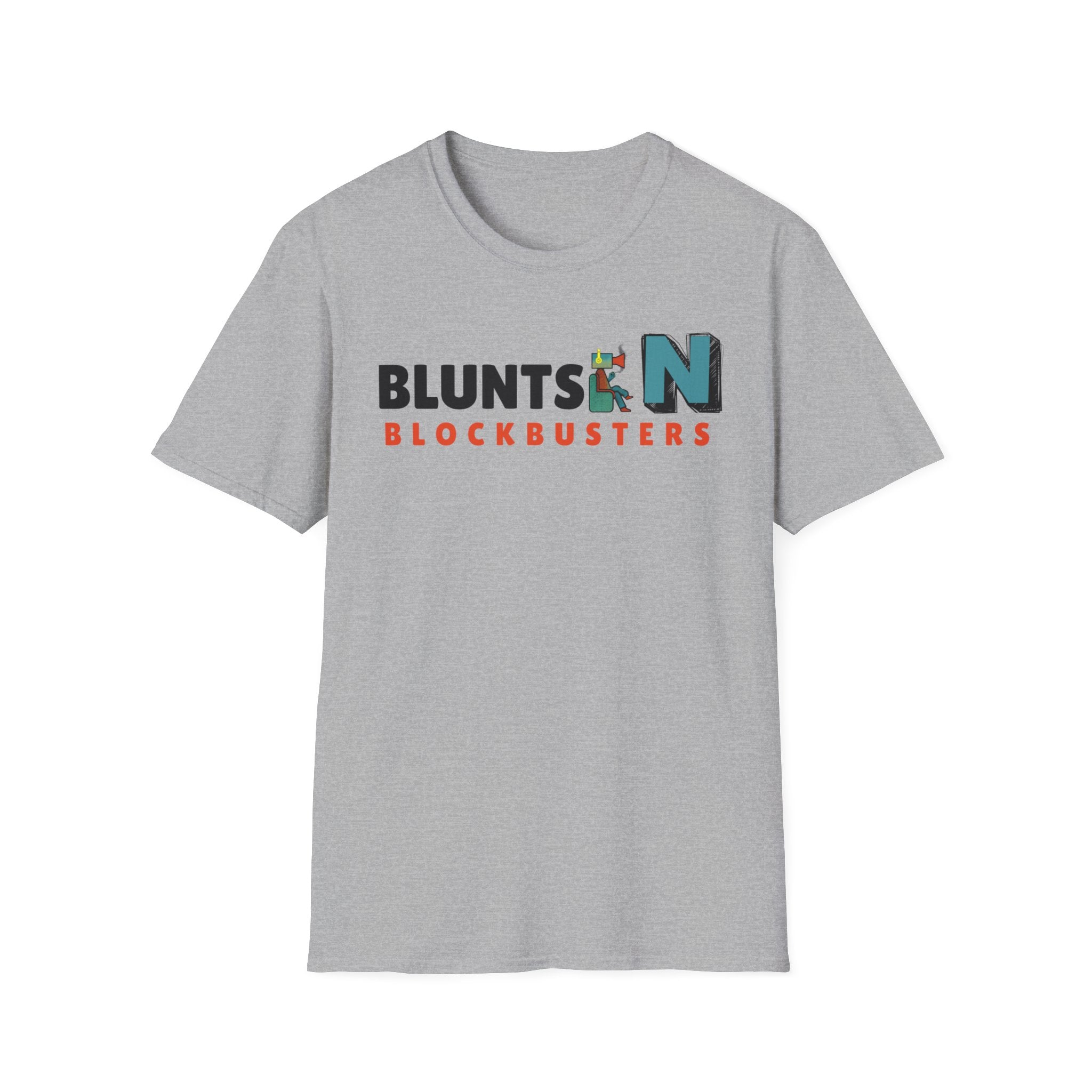 T-Shirt — "Blunts & Blockbusters" Graphic Tee