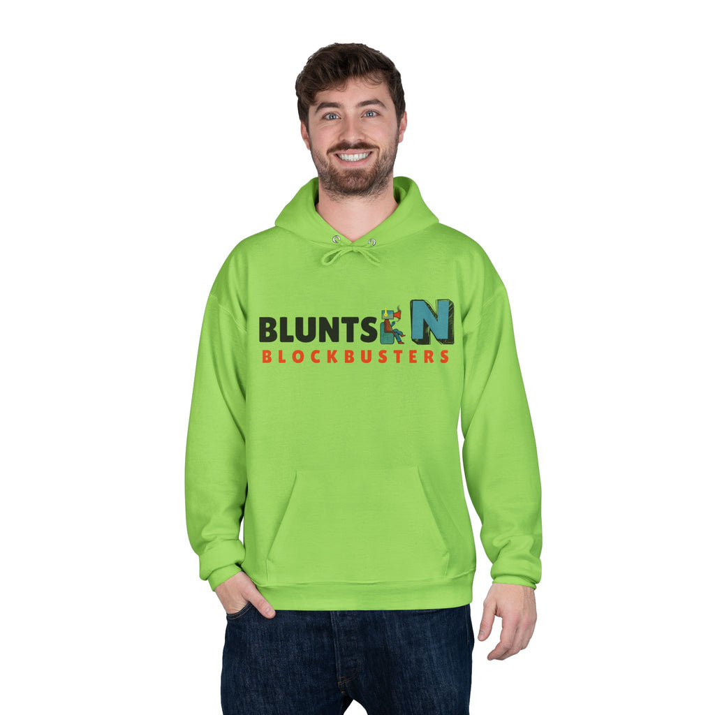 Blunts N' Blockbusters Logo Hoodie — Retro Movie Night Pullover