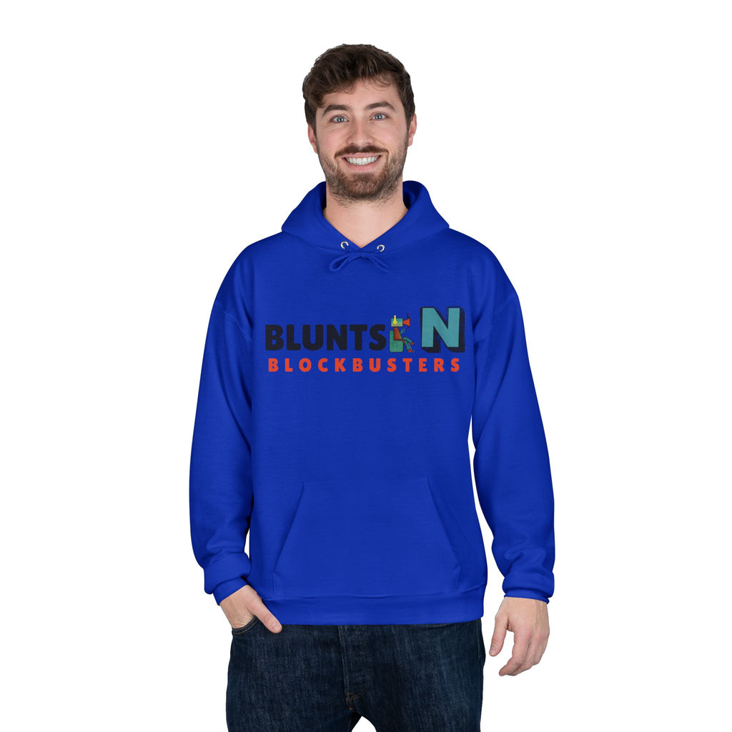 Blunts N' Blockbusters Logo Hoodie — Retro Movie Night Pullover