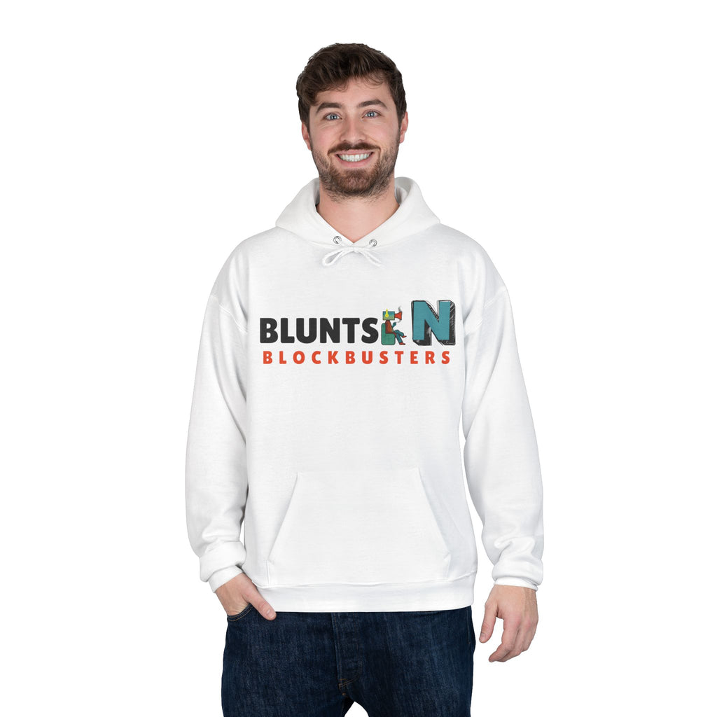 Blunts N' Blockbusters Logo Hoodie — Retro Movie Night Pullover