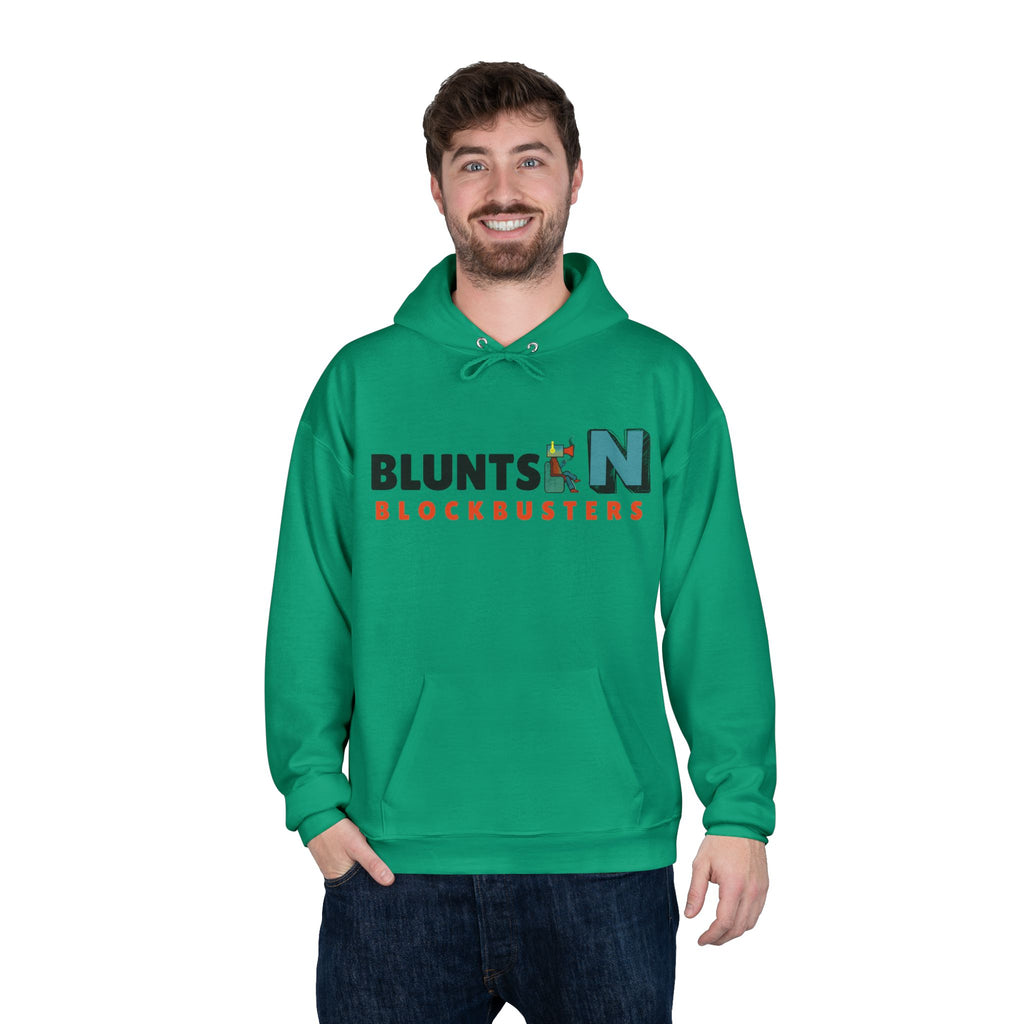 Blunts N' Blockbusters Logo Hoodie — Retro Movie Night Pullover