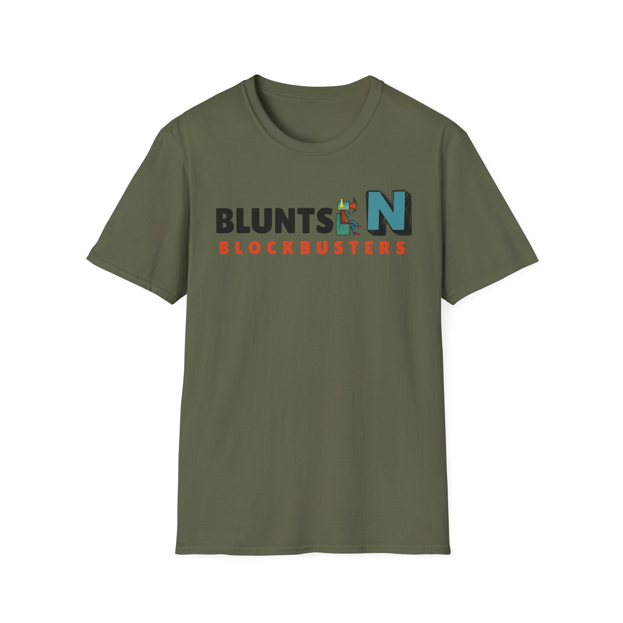 T-Shirt — "Blunts & Blockbusters" Graphic Tee