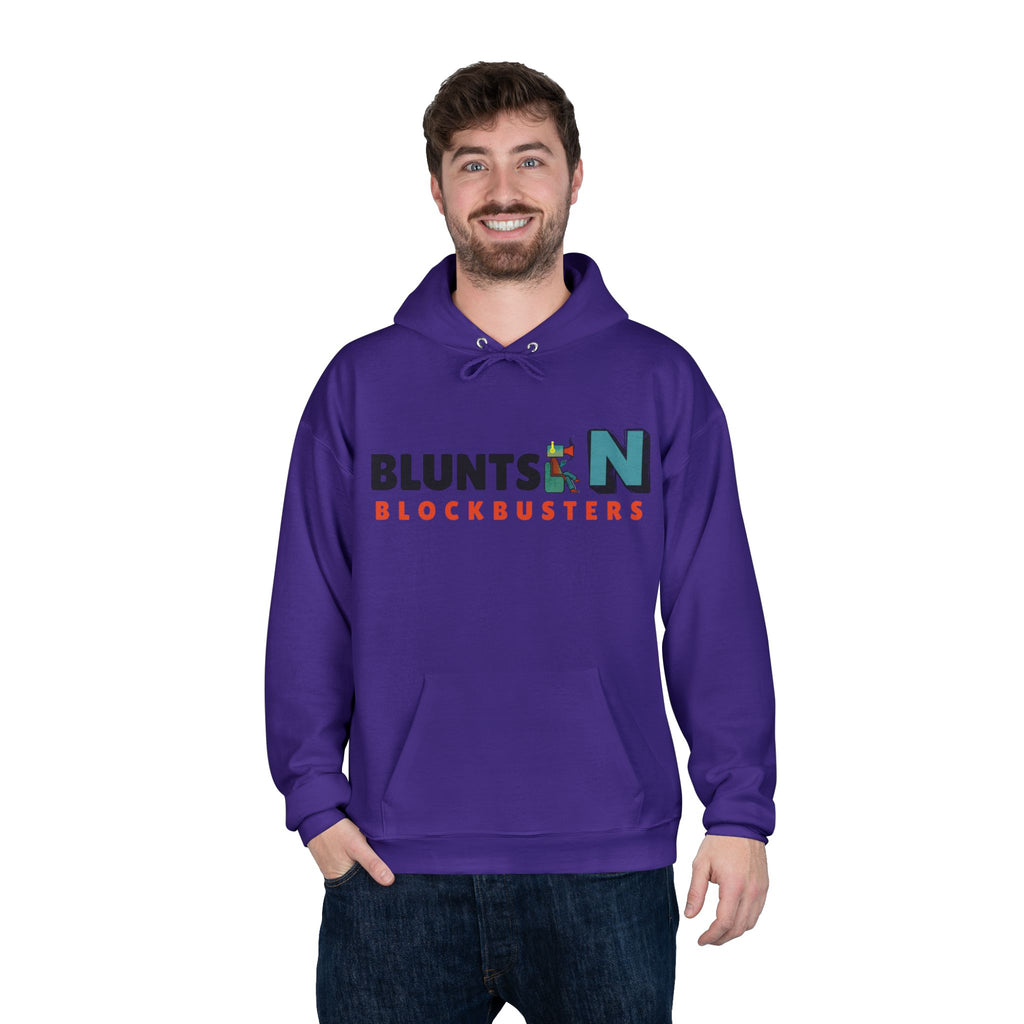 Blunts N' Blockbusters Logo Hoodie — Retro Movie Night Pullover