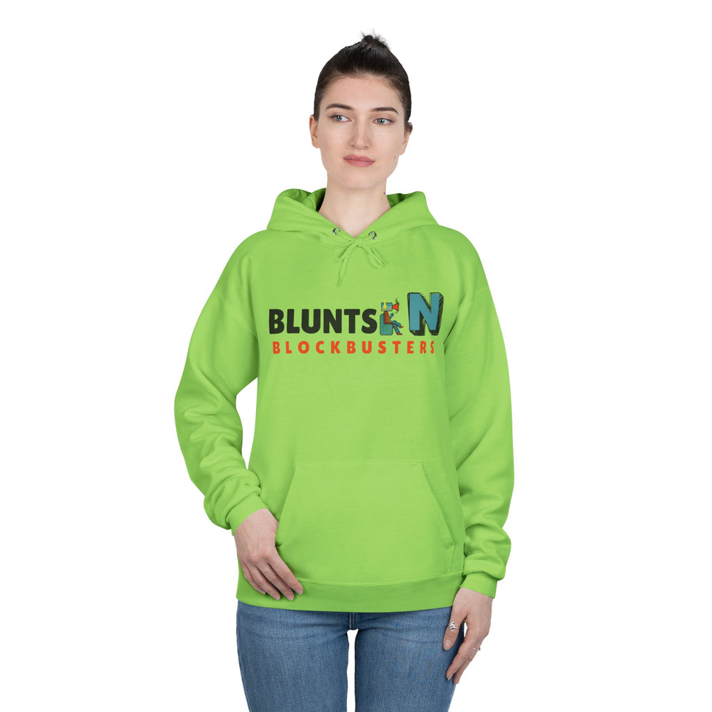 Blunts N' Blockbusters Logo Hoodie — Retro Movie Night Pullover
