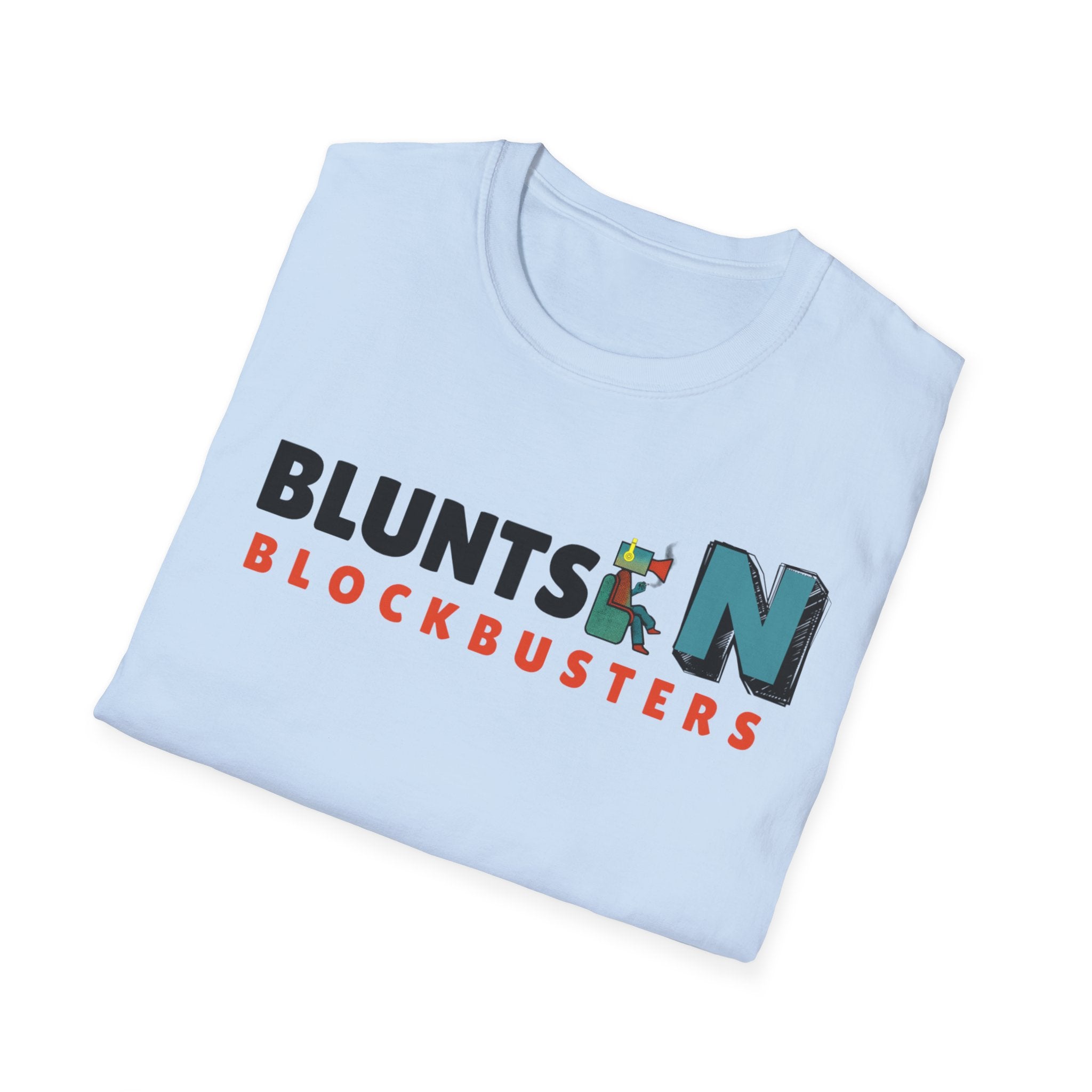 T-Shirt — "Blunts & Blockbusters" Graphic Tee