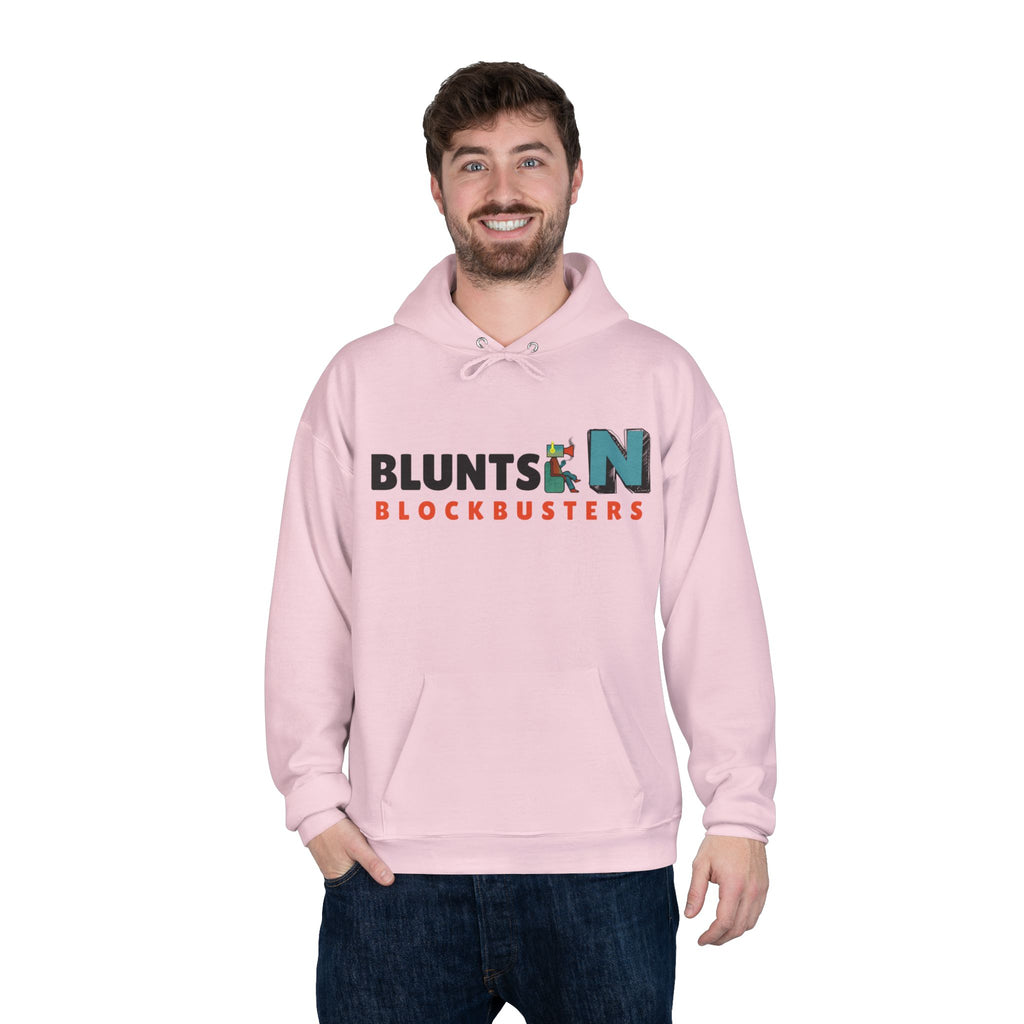 Blunts N' Blockbusters Logo Hoodie — Retro Movie Night Pullover