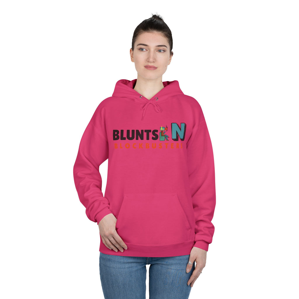 Blunts N' Blockbusters Logo Hoodie — Retro Movie Night Pullover