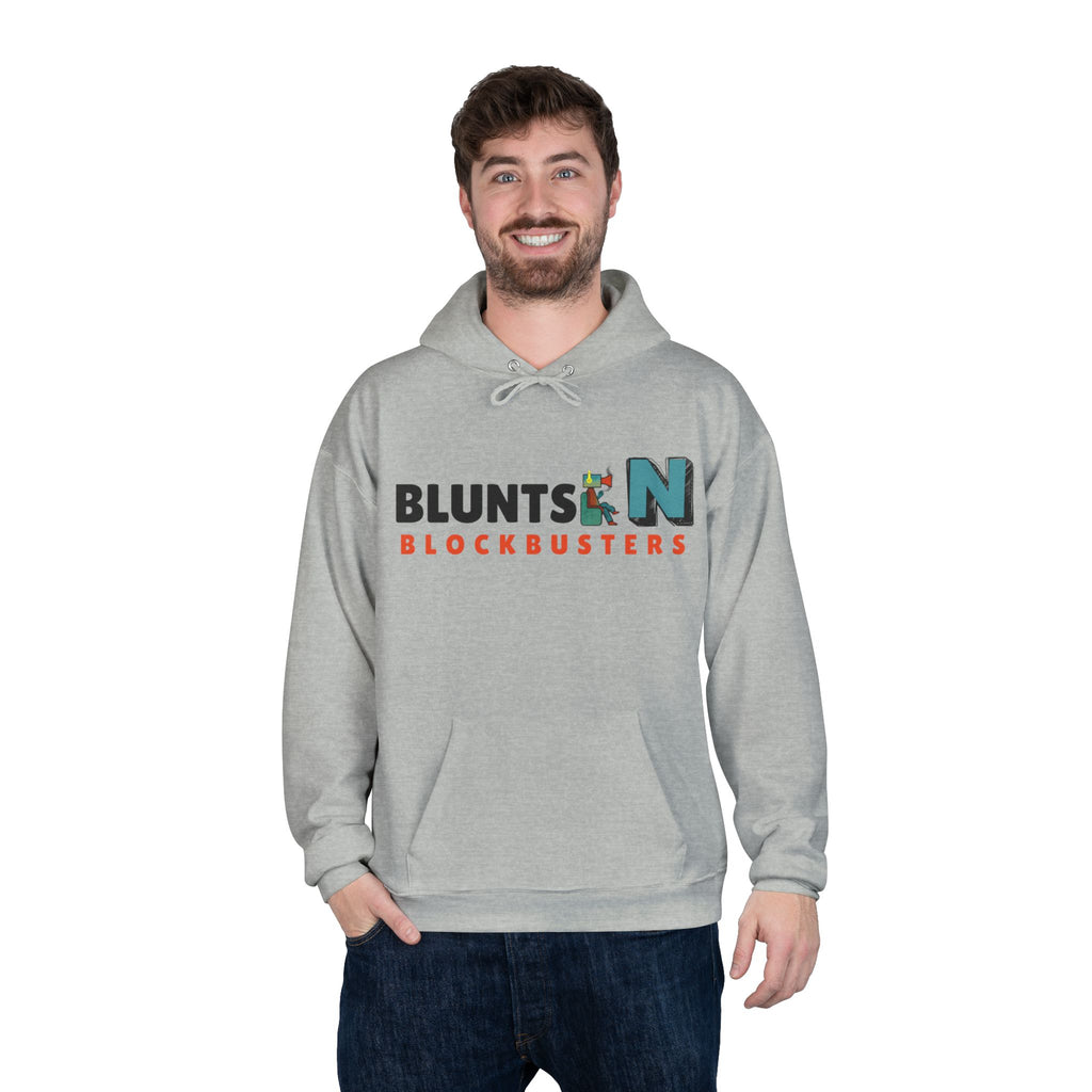 Blunts N' Blockbusters Logo Hoodie — Retro Movie Night Pullover