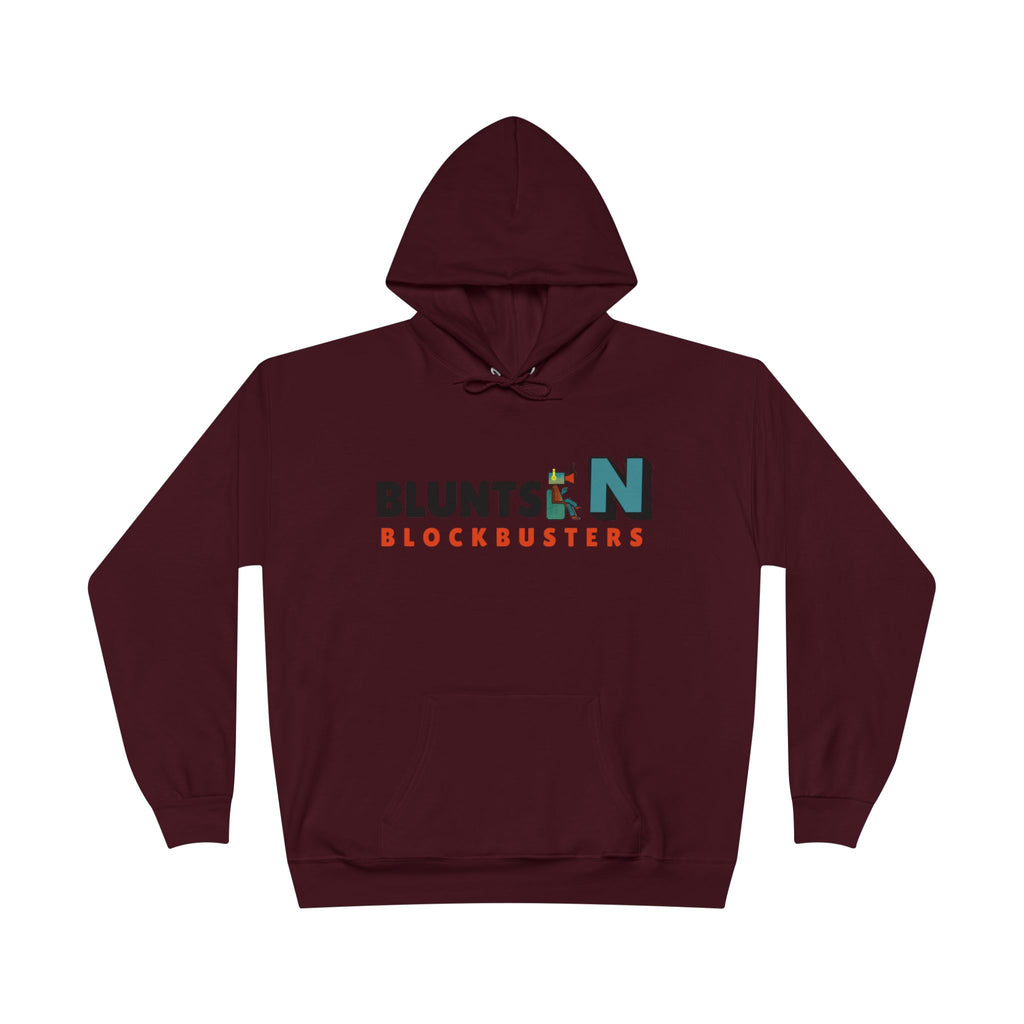 Blunts N' Blockbusters Logo Hoodie — Retro Movie Night Pullover