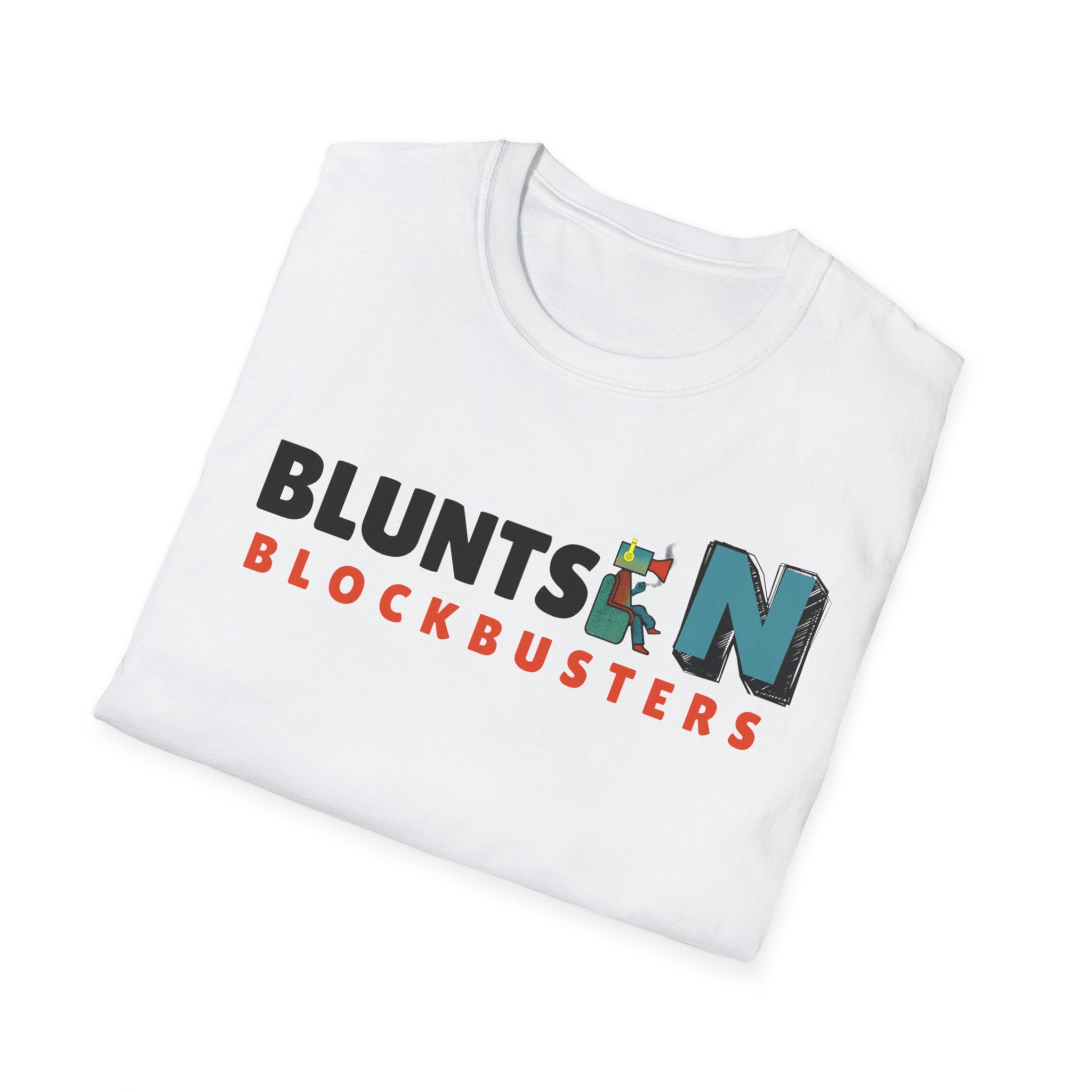 T-Shirt — "Blunts & Blockbusters" Graphic Tee