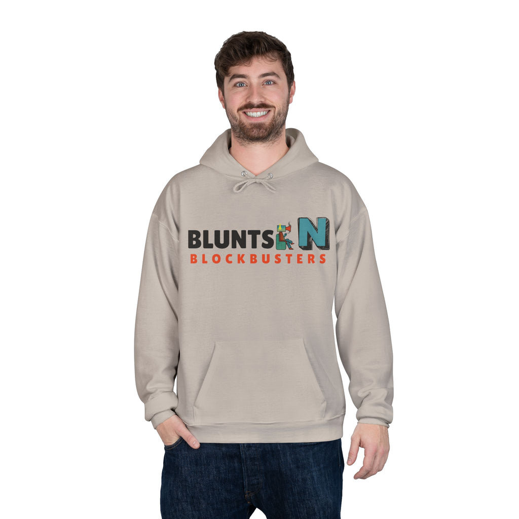 Blunts N' Blockbusters Logo Hoodie — Retro Movie Night Pullover
